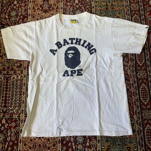 White bape shirt